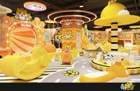Aire de jeux intérieure commerciale à thème de dessins animés, avec toboggan et piscine à balles, taille personnalisable, capacité 100+ personnes, certifiée CE