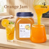Doking Brand Orange Jam with Real Fruit Pulp Orange Fruit Puree for Bubble Tea Smoothie and Fruit Tea Ingredients Toppings
