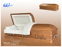Ataúdes y Féretros de Madera de Roble Sólido Estilo Americano de Alta Calidad al por Mayor para Funerales