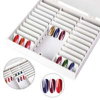 Support de présentation magnétique transparent en acrylique pour cartes, idéal pour l'organisation des accessoires de salon sur le bureau