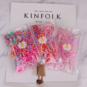 Élastiques colorés en sachets, jetables, de style coréen, pour la vente en gros, adaptés aux adultes et aux enfants, élastiques portables. - Product Image 2