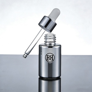 Luxury Dropper Bottle 30ml Custom Gold Skincare Packaging 1oz Body Oil Glass Serum Bottle With UV Coated Gold Dropper Cap - Product Image 6