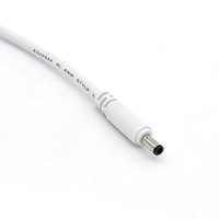 Câble d'extension d'alimentation pour caméra Hongjixin DC 2,1 mm à 5,5 mm, gaine PVC 3M, modèle DC5521 M-F, conforme RoHS et Reach, garantie 1 an