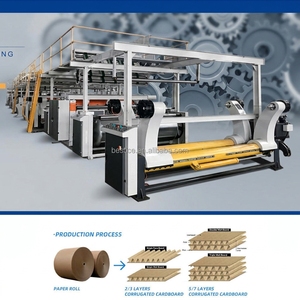 Línea de Producción de Cartón Corrugado de 3, 5 y 7 Capas, Totalmente Automática, con Sistema de Calentamiento por Vapor y Ancho de 2500, 2200 y 1800 mm - Product Image 1