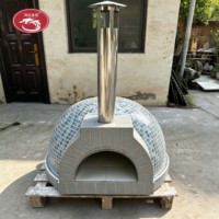 Four à bois de 16 pouces pour table, four extérieur en briques pour la cuisson du pain