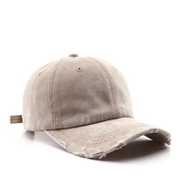 Sombrero de papá de mezclilla desgastada Vintage, gorra de béisbol ajustable lavada de algodón sin construir, gorra de béisbol deshilachada impermeable para mujeres y hombres