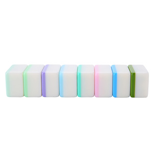 Tuiles de mahjong en jade cristal bicolore 36 42 mm, imitation jade mélamine, taille moyenne et grande pour jeu de mahjong - Product Image 6