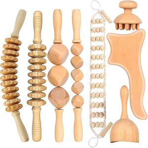 Herramientas de Masaje de Madera Gua Sha para Moldear el Cuerpo, Aliviar el Dolor Muscular y Drenaje Linfático - Product Image 2