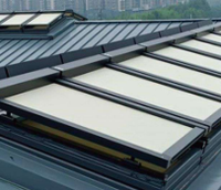 Puits de lumière en bois isolé avec revêtement en aluminium, cadre en bois naturel avec protection en alliage d'aluminium, fenêtre d'éclairage naturel pour villa, grenier