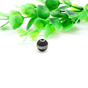 yunnique Stainless Steel <b>Spacer</b> Beads Round Black Plated For Bracelet Making DIY Jewelry Accessories Wholesale - Product Image 3
