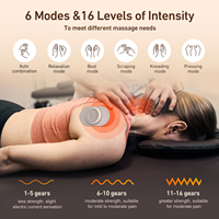 Appareil TENS Sans Fil à Domicile, Stimulateur Musculaire pour le Soulagement de la Douleur, Coussinets de Massage EMS Rechargeables Portables Contre la Douleur