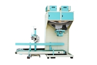 5KG25KG50KG Machine de conditionnement semi-automatique à double seau Granule plastique recyclé PCR PP PE PS PVC Machine d'emballage de sac