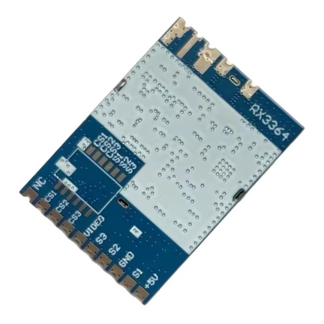 5V 3.3GHz Video Receiver RX3364 VRX FPV Wireless Module 8CH 64 Frequency Points FM/PLL Demodulation System Consumer Electronics