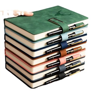 Presente personalizado <span class=keywords><strong>Notebook</strong></span> Dairy com caneta A5 Cadernos De Couro Cadernos Personalizáveis - Product Image 1