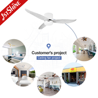 Ventilateur de plafond 1stshine 52 pouces avec pales en ABS, faible consommation d'énergie, style contemporain, fonction minuterie et éclairage