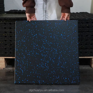 100*100cm 피트니스 바닥재 헬스장 매트 10-50mm 두께 <span class=keywords><strong>SBR</strong></span> EPDM 컬러풀 고무 - Product Image 3