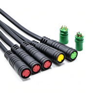 Connecteur de faisceau de câbles 1 à 5 voies, prise mâle/femelle étanche IP67/IP68, connecteur PVC/TPU à 2/3/4/5 broches pour éclairage LED extérieur