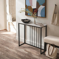 Table console multifonctionnelle en métal de luxe moderne pour entrée, salon, villa, hôtel, chambre, appartement