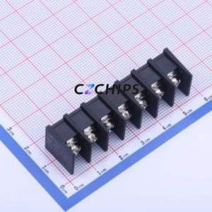 KF25S-7.62-7P Barrier Terminal Block Through hole Component (THT),P=7.62mm Connector Two Sides 7.62mm 1x7P Straight Pin - Product Image 1