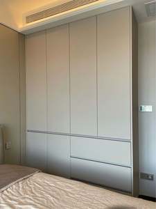 Custom Modern Design Minimalist <b>Wardrobe</b> Cabinet High Quality Melamine Wood Living Room Folding Adjustable Ample Hanging Space - Product Image 2