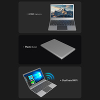 Vente directe d'usine nouveaux ordinateurs portables bureau à domicile personnel 14.1 ''Win Dows mince lumière Portable ordinateur portable Netbook Pc ordinateur