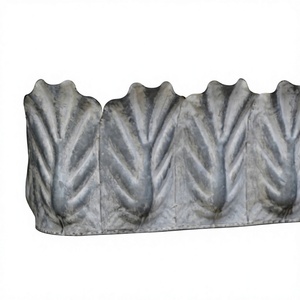Top Selling Outdoor Garden Decorative Antique Zinc Rustic <b>Plants</b> Decorative Galvanized Metal Planters <b>Pots</b> At Low Price - Product Image 5