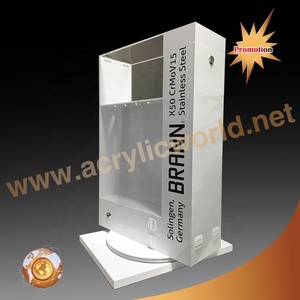 Custom Countertop Acrylic Knife <b>Display</b> <b>Stand</b> with 360° <b>Rotating</b> Base for Retail Stores - Product Image 2