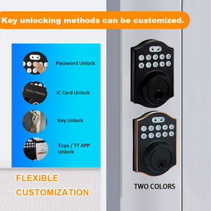 वायरलेस कनेक्टेड वेदरप्रूफ स्मार्ट दरवाजा लॉक डिजिटल पासवर्ड और एल्यूमिनियम दरवाजे के लिए फिंगरप्रिंट - Product Image 2