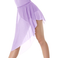Jupe de danse élastique MiDee à taille haute et basse pour femmes adultes, sans culotte, pour les spectacles sur scène et l'entraînement en studio