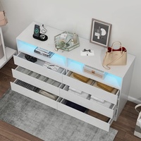 Commode en bois à 8 tiroirs LED personnalisable directe d'usine pour l'entrée à la maison, l'école et l'hôpital