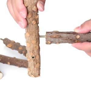 Toptan kuş levrek standı oyuncak ahşap papağan levrek kuş kafesi şube levrek aksesuarları için Parakeets atiatiels Conures <span class=keywords><strong>Macaws</strong></span> - Product Image 4