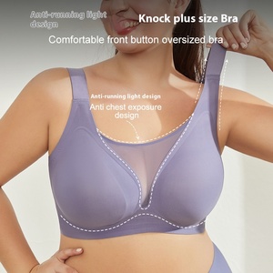 Reggiseni in gelatina di Gorge De Soutien senza cuciture per donne con montatura larga e imbottiti leggeri Extra-Large reggiseno <span class=keywords><strong>Push</strong></span>-<span class=keywords><strong>up</strong></span> con spalline larghe - Product Image 2