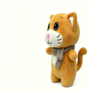 Jouet en peluche chat gris mignon, chaton en peluche doux pour enfants, cadeau - Product Image 5