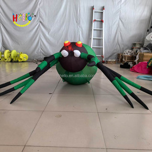 Aterrador exterior decoraciones araña led iluminación colorida Halloween inflable araña al aire libre - Product Image 5