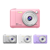 Cámara Digital Profesional 4K de Doble Lente para Niños, Imágenes de Video Delanteras y Traseras con Sensor CMOS Óptico de 10x-20x, Compatible con Medios como Regalo