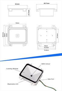 Giao diện TTL kiosk nhỏ cố định gắn máy mã vạch <span class=keywords><strong>QR</strong></span> Đầu đọc mã vạch 2D Máy Quét Mã Vạch USB <span class=keywords><strong>QR</strong></span> Đầu đọc mã vạch USB RS232 - Product Image 6