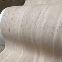 Panneau mural ultra-fin beige en pierre MCM, feuille de travertin, matériau de revêtement flexible MCM, pierre souple