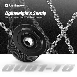 Bevinsee LS1 LS2 LS6 LSX Billet alluminio 6 costole scanalatura cinghia tenditore puleggia per Chevrolet <span class=keywords><strong>Corvette</strong></span> 1997-2004 enigina - Product Image 5