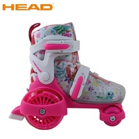 Chaussures à roulettes réglables à 3 roues HQK02 de qualité supérieure pour enfants, idéales pour le plaisir en extérieur, débutants, roulements ABEC-3, châssis en PP haute résistance