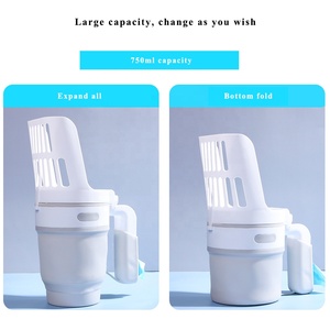 <span class=keywords><strong>Pala</strong></span> <span class=keywords><strong>para</strong></span> caca de gato de plástico desmontable, plegable e integrada, ecológica, con contenedor y bolsas de basura de gran capacidad - Product Image 3