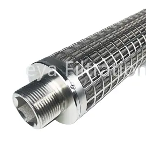 40 microns metal wire mesh full welded pleated candle filter for polymer melt filtration system