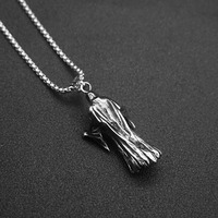 Pendentif Dark Soul Reaper Vintage Personnalisé en Acier Inoxydable Étanche, Bijoux de Mode Raffinés, Colliers pour Hommes, Vente en Gros
