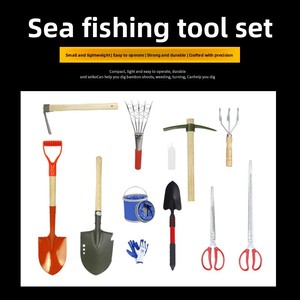 Juego de herramientas industriales para peinar la playa, equipo mágico para excavar <span class=keywords><strong>almejas</strong></span>, recoger ostras, gusanos marinos, pala de playa, rastrillo, cangrejo - Product Image 2