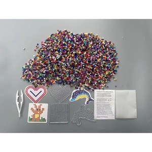 100pcs Factory Hama <b>Beads</b> Set Multicolor 5mm DIY Craft <b>Fuse</b> <b>Beads</b> Kit Educational Toy Carton Transportation Theme Ages 5-13 - Product Image 6