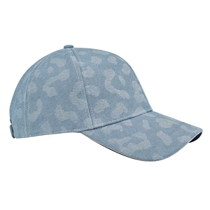 Gorra de Béisbol de Mezclilla Azul Claro con Estampado de Leopardo, Ajustable, Transpirable, para Senderismo, Correr y Deportes al Aire Libre - Product Image 3