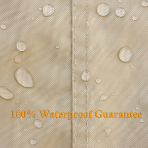 Housse de barbecue carrée imperméable, coupe-vent et résistante à la pluie pour terrasse, housse de foyer en tissu Oxford et PVC - Product Image 4