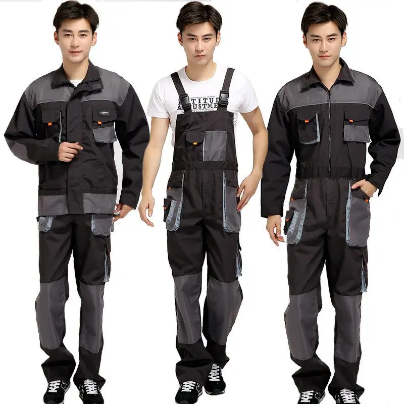 Factory Supply Workwear Jacket Pants for men women Work Coveralls Overalls Construction Work Bib Pants Clothes Uniforms Suits