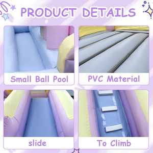 <span class=keywords><strong>Château</strong></span> gonflable rose pour enfants en bas âge et jeunes enfants, pour fêtes intérieures et extérieures, qualité commerciale - Product Image 4