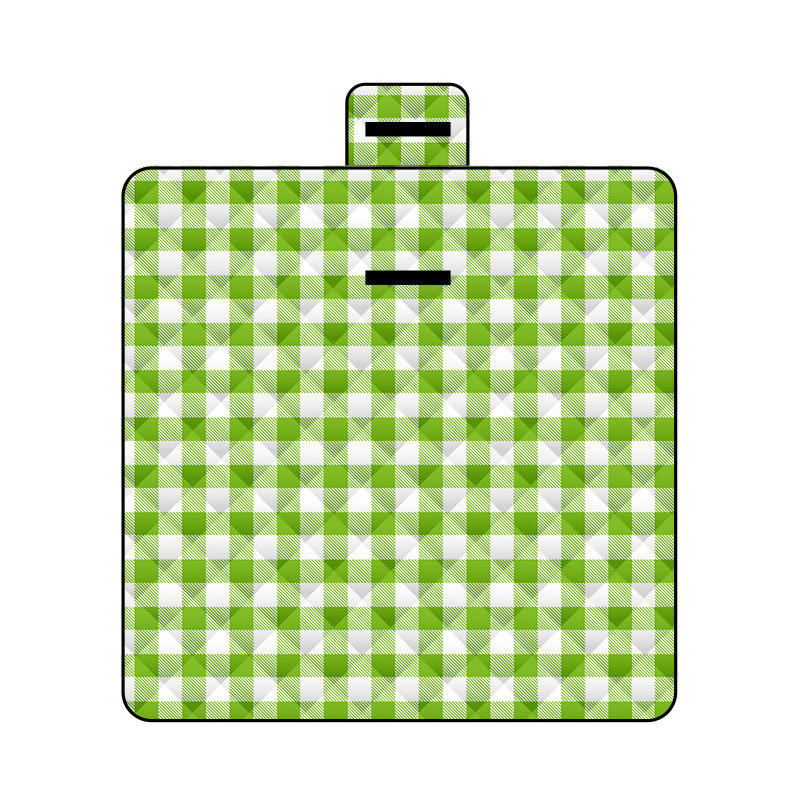 Small Green and White Plaid