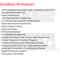 Paulkitson Processeur audio professionnel DriveRack PA Metal DSP Audio Signal Expert Sound Equipment